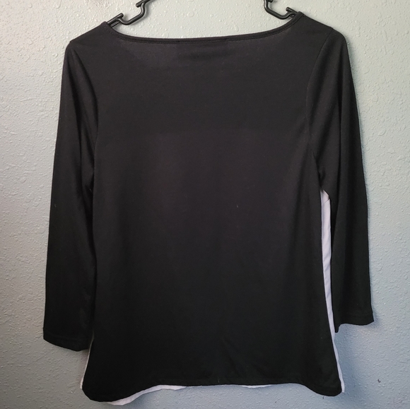 Kardashian Kollection 3/4 Sleeve Blouse Top Women's Size Medium - Picture 3 of 3